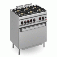 Cuisinière à gaz modulaire avec four mfb711fgmxl neo700 romagsa - mfb711fgmxl