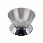 Eva balance de cuisine digitale en acier inoxydable 5 kg / 1 g - gris inox 033354