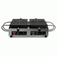 Gaufrier éléctrique double, ouverture 180 degrés - 4x7 Liège | Krampouz - WECAHB