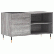 Helloshop26 - Armoire à disques classique avec espace de rangement 85 x 38 x 48 cm en bois d'ingénierie gris 02_0049106 - gris Bois massif 300023565