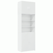 Helloshop26 - Buffet bahut commode armoire meuble de rangement organisateur cuisine salle de séjour salon haut 80 x 42,5 x 249 cm 02_0032777 - Bois m