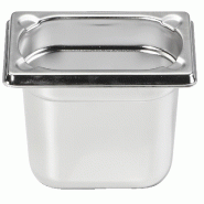 METRO Professional Récipient GN 1/9, acier inoxydable 14/1, 65 mm - argenté multi-matériau 945765