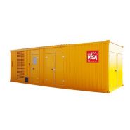 P 1260 co 50 hz triphasé groupe électrogène en container - visa -1253.0 kva