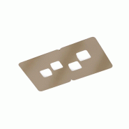 Plafonnier Bilbao P/P - Plafonnier Tortora En Métal Et Méthacrylate 4X8W Gx53 - Gea Luce - BILBAO P/P - TORTORA