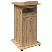 Podium Chêne artisanal 55 x 55 x 107 cm Bois d'ingénierie Modèle Vega Master Concept - 8721158790293