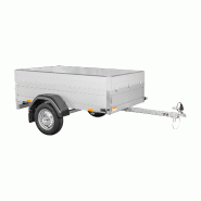 Remorque avec capot sécurisé SARIS - PATC 750 Kg - 255 x 133 x H 50 cm - 1 essieu non freiné - Référence ROADSTER AUTO