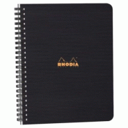 RHODIA Lot de 5 Notebook Active A5+, 160p./80 feuilles microperforées 90 g/m² reliure intégrale, perf. 6 trous, ligné + cadre - 3037921199114
