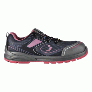 Safety Jogger - Chaussures de sécurité basses sportives anti-perforation avec embout en acier CADOR noir et rose S1P http://carbonn.Fr/img/co/462.Jp