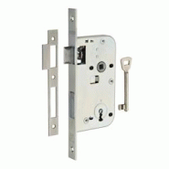 Serrure encastrable à clé pour porte de chambre, axe 50mm, bouts carrés, zingué, 1 clé - THIRARD - gris 3150260102024 Serrure encastrable à clé pour porte de chambre, axe 50mm, bouts carrés, zingué, 1 clé - THIRARD - gris 3150260102024