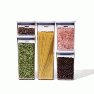 Set de 5 boites de conservation - Transparent Carré Plastique Oxo - transparent 0719812685151 Set de 5 boites de conservation - Transparent Carré Plastique Oxo - transparent 0719812685151