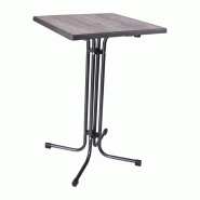 Table haute carrée pliante Limburg 70cm | Qdm - FT988