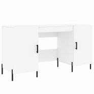 VidaXL Bureau blanc 140x50x75 cm bois d'ingénierie Modèle Orion Office Plus - blanc 829556