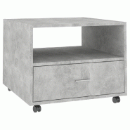 VidaXL Table basse gris béton 55x55x40 cm bois d'ingénierie Modèle Majesté Prestige - 810930XL