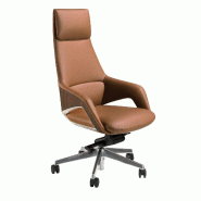 AC ANGEL CERDA Angel Cerdá Fauteuil de bureau pivotant en similicuir marron 4209C 67 x 69 x 121 - marron fourrure 8435631043874