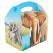 Boîte menu enfant carton Elephants 17x16x10cm - par 300