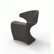 Chaise design in & out WING - marron