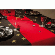 Chemin de table tapis rouge 30cm x 5m