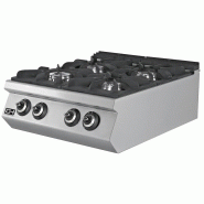 Climahosteleria Gaz Table-top Cooker 4 burners 4 x 8,74 kW 800x900x300h mm EMPPLS9KG020 Istanbul Line 900 - EMPPLS9KG020