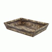 Corbeille rectangle carton Lame 27x20 - MARRON Corbeille rectangle carton Lame 27x20 - MARRON