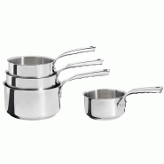DE BUYER Lot De 4 Casseroles Inox 14,16,18 Et 20 Cm 3410.04 - argenté inox 3011243410041