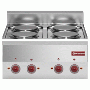 Diamond - Cuisinière électrique 4 plaques -Top- - réf. E60/4P6T-N - gris AKS-E60/4P6T-N