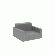Fauteuil lounge PIXEL - Gris