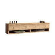 Helloshop26 - Meuble TV à 2 portes 29,5 x 140 x 31,5 cm effet chêne rustique 03_0007766 - 3001898247765 Helloshop26 - Meuble TV à 2 portes 29,5 x 140 x 31,5 cm effet chêne rustique 03_0007766 - 3001898247765