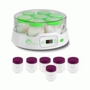 LITTLE BALANCE Yaourtière 7 Pots + Lot De 6 Pots Supplémentaires 12w 8487 - multicolore 3760240784876