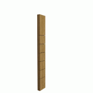 Montant Totem 6 rainures 10x30x245 cm - chêne de Macédoine