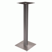 Pietement Entry Ht108 acier inox brossé-mange debout intérieur 70x70,Ø70cm maxi