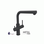 Robinet Mitigeur 3 Voies METAL FREE - Noir Mat - Certifié ACS, AENOR et NF - Technologie EcoNature Robinet Mitigeur 3 Voies METAL FREE - Noir Mat - Certifié ACS, AENOR et NF - Technologie EcoNature