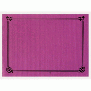 Set de table en pure cellulose 48g/m2 prune avec liseré 31x43cm - par 2000
