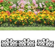 Vidaxl bordures de pelouse 17 pcs noir 10 m pp 318301 Vidaxl bordures de pelouse 17 pcs noir 10 m pp 318301