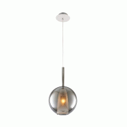 WellHome - Plafonnier 25 x 25 x 120 cm avec structure métallique chromée - douille 1 x E14 40 W - multicolore WH2520