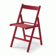 Yelloo - Chaise LIBRO couleur ROUGE Pliable Gain de place Bois de hêtre massif - rouge Bois massif 943 Yelloo - Chaise LIBRO couleur ROUGE Pliable Gain de place Bois de hêtre massif - rouge Bois massif 943