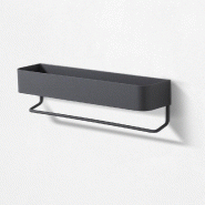 AQA Design Étagère métallique pour objets LARA gris. L.35 P.8 H.10 MP01582 - gris métal MP01582 AQA Design Étagère métallique pour objets LARA gris. L.35 P.8 H.10 MP01582 - gris métal MP01582