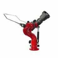 Canon incendie manuel � poign�e - d�battement vertical � v�rin, port�e jusqu'� 70m, d�bit 6000 l/min