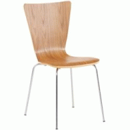 Décoshop26 - Chaise de cuisine salle à manger x1 empilable en bois chêne et structure stable à quatre pieds en métal 10_0003246 - 3000251475456 Décoshop26 - Chaise de cuisine salle à manger x1 empilable en bois chêne et structure stable à quatre pieds en métal 10_0003246 - 3000251475456