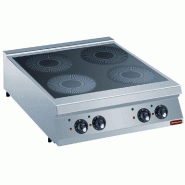 Diamond - Cuisinière électrique 4 foyers à induction -top- - réf. E22/4ID8T-230/3--N - gris AKS-E22/4ID8T-230/3--N