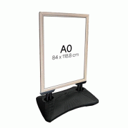 Edimeta Panneau CadroClic 4 Ressorts A0 + Base Lestable Aspect Bois - beige aluminium 215325NH