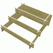Helloshop26 - Jardinière à 3 niveau x 90 x 90 x 35 cm jardin plantes fleurs bois imprégné 02_0000863 - 3000071981533 Helloshop26 - Jardinière à 3 niveau x 90 x 90 x 35 cm jardin plantes fleurs bois imprégné 02_0000863 - 3000071981533