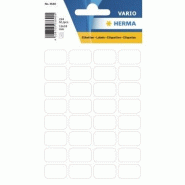 HERMA 224 étiquettes blanches multi-usage, format 12 x 18 mm (7 feuilles 9x16 / cdt) - 3640