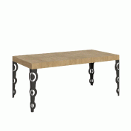 Itamoby Table Extensible Karamay 200/304X90 Cm Chêne Naturel Avec Pieds Anthracite - marron 8050598049693