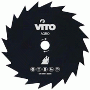 Lame de coupe pour débroussailleuse 20 dents Diam 255mm Alesage 25.4 VITO - noir 5604612022518 Lame de coupe pour débroussailleuse 20 dents Diam 255mm Alesage 25.4 VITO - noir 5604612022518