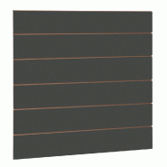 Panneau rainuré R20 L120xP120cm épaisseur 18mm - anthracite