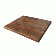 Plateau rectangle de table d'extérieur Werzalit  60x70cm décor Arizona
