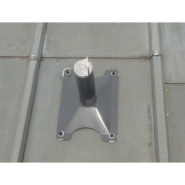 Potelet d'ancrage absorbeur sur zinc volige: dispositif de protection contre les chutes de hauteur