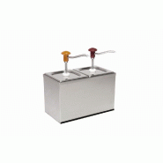 Schneider - Distributeur doseur à bouton-poussoir, acier inoxydable, 340 x 180 x 340 mm - 2 x 3,0 L - multicolore multi-matériau 152411