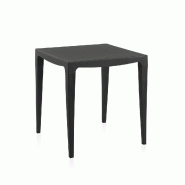 SHAF - Table de jardin Master anthracite 75x70x70cm - marron plastique 55348