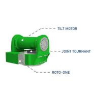 TILT ROTATOR - Attache Compacte, Robuste, Puissante - Platine boulonnée supérieure